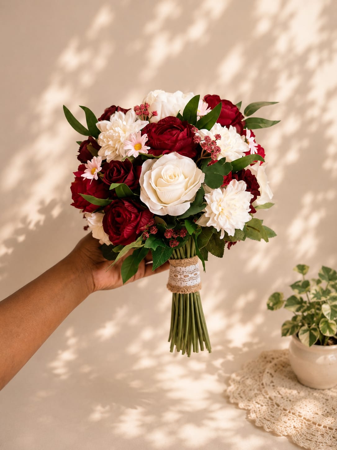Bouquets with fan